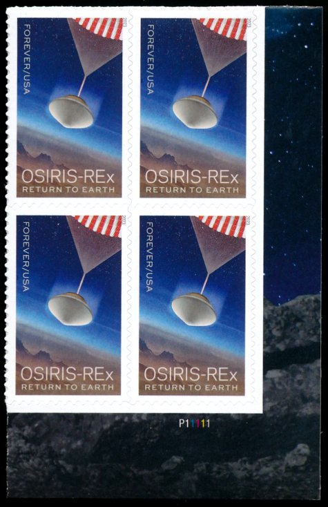 5820 Forever OSIRIS-REx MNH Plate Block #5820pb