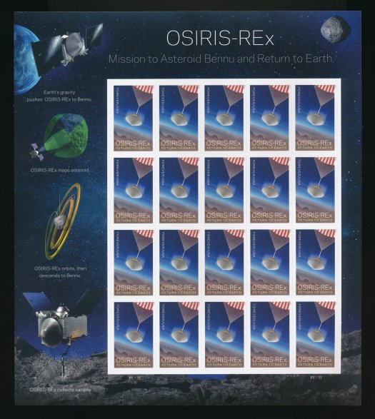 5820 Forever OSIRIS-REx MNH Sheet of 20 #5820sh