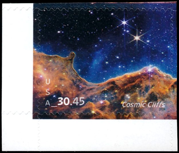 5828 (30.45) Priority Mail Express Cosmic Cliffs MNH Single #5828nh