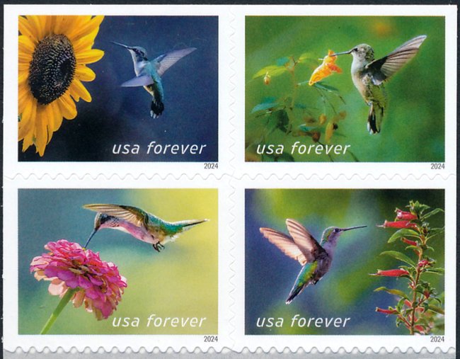 5845-48 Forever Garden Delights  MNH Block of 4 #5845-48blk