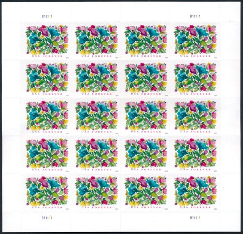 5849 Forever Celebration Blooms MNH Sheet of 20 #5849sh