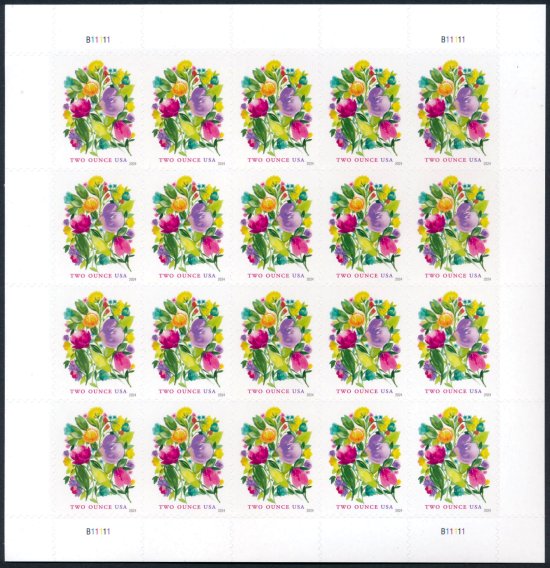 5850 .92 Wedding Blooms MNH Sheet of 20 #5850sh