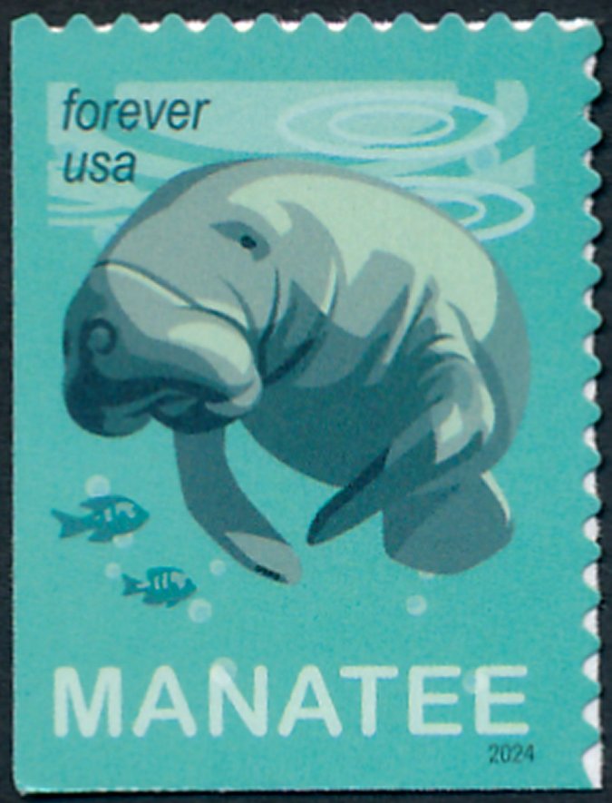 5851 Forever Save Manatees MNH Single #5851nh