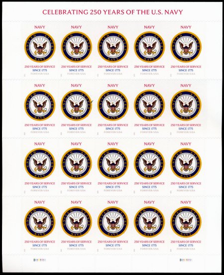 6004 .73 Navy Mint NH Sheet of 20 #6004sh