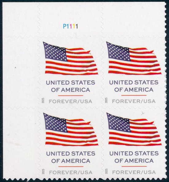 6016  .78 Flag Mint NH Plate Block #6016pb