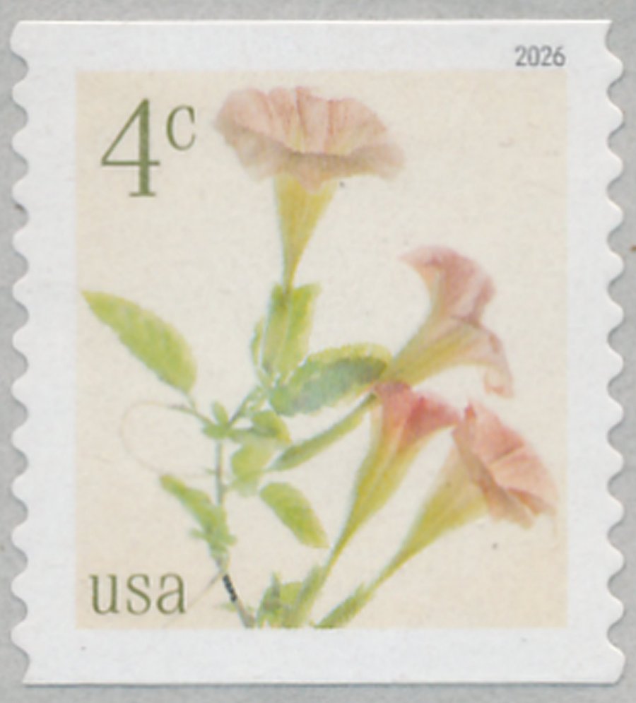 6045   4c Angel's Trumpet  Mint NH Coil Single #6045nh