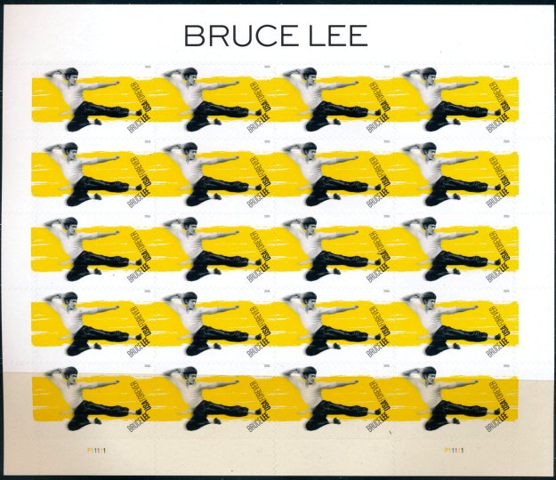 6055   .78 Forever Bruce Lee  Mint NH Sheet of 20 #6055sh