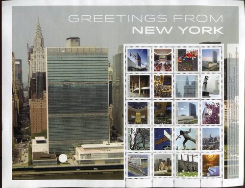 UNNY 1112 Greetings from NY Personalized Sheet #ny1112sh