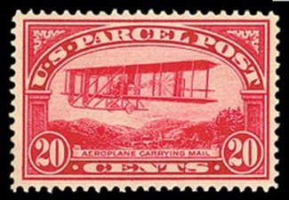 Q 8 20c Parcel Post Jenny Mail Minor Defects, Used #q8usedmd