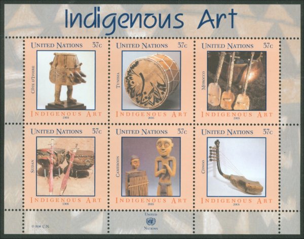 UNNY 897 37c Indigenous Arts sheet #ny897sh