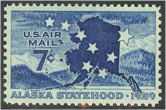 C 53 7c Alaska Statehood Used #c53used