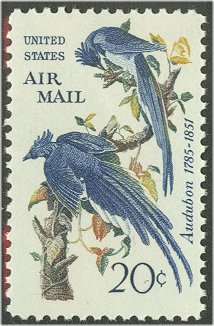 C 71 20c Audubon Jays F-VF Mint NH #c71nh