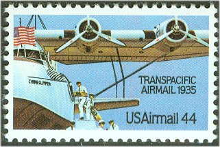 C115 44c TransPacific Airmail F-VF Mint NH Plate Block of 4 #c115pb