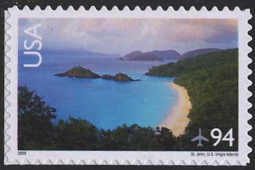 C145 94c Virgin Islands F-VF NH Plate Block of 4 #c145pb