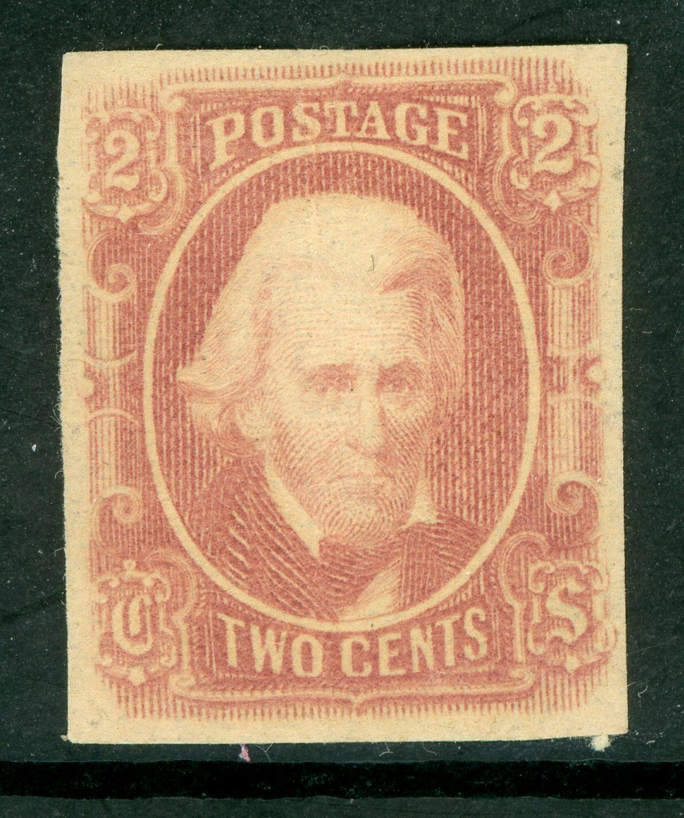 Confederate States of America #8  2c Brown Red F-VF Unused No Gum Minor Defects #CSA008_ng_md