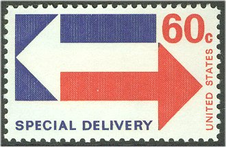 E23 60c Special Delivery Twin Arrows F-VF Mint NH #e23nh