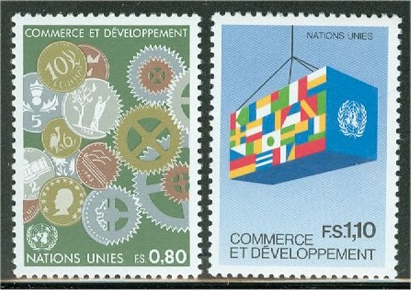 UNG 117-18 80c-110 fr.Trade  Devel. UN Geneva Mint NH #UNG117-18