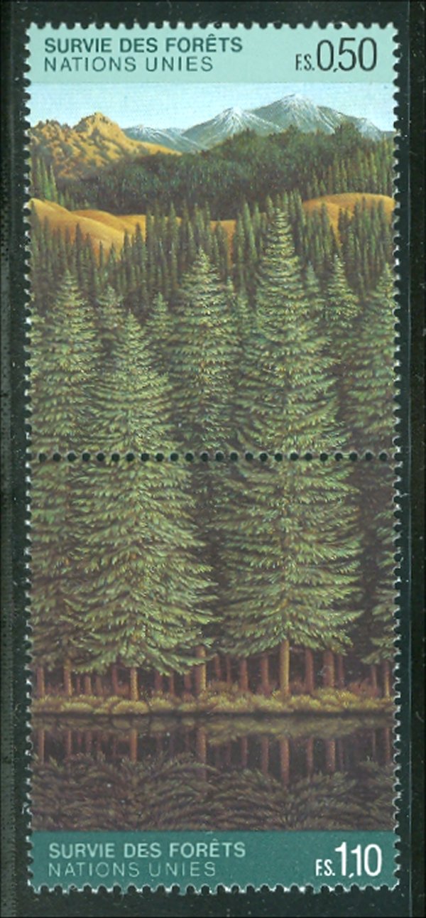 UNG 165-66  50c 1.10 fr Forestry UN Geneva Mint NH #ung165
