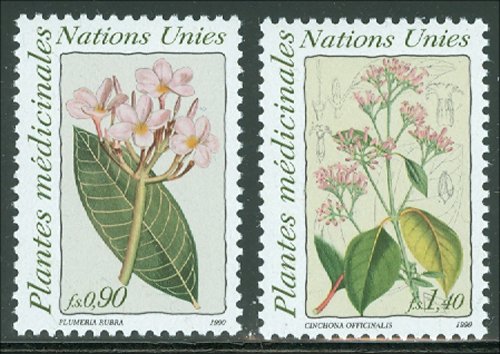 UNG 186-87  90c-1.40 fr. Med. Plants UN Geneva Mint NH #UNG186-87
