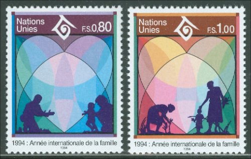 UNG 244-5   80c Year of family UN Geneva Mint NH #UNG244-5