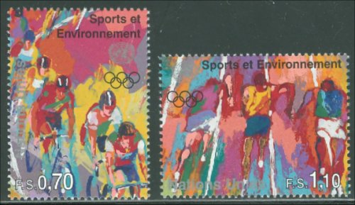UNG 289-90 70c, 1.10 Fr. Sports/Environment UN Geneva Mint NH #ung289