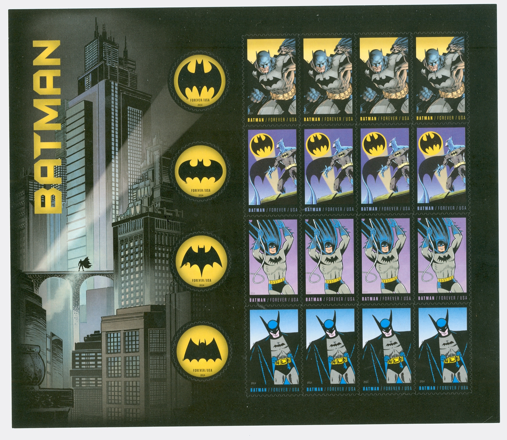 4928-35 Forever Batman Sheet of 20 Mint NH #4928-35sh