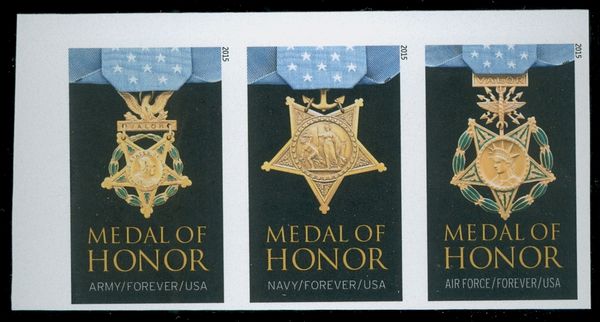 4988i Forever Medal of Honor Vietnam Mint Imperf Strip of 3 #4988istrip