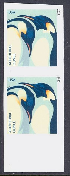 4989i 22c Emperor Penguins Mint Imperf Vertical Pair #4989ivp