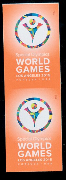 4986i Forever Special Olympics Games Mint Imperf Vertical Pair #4986ivp