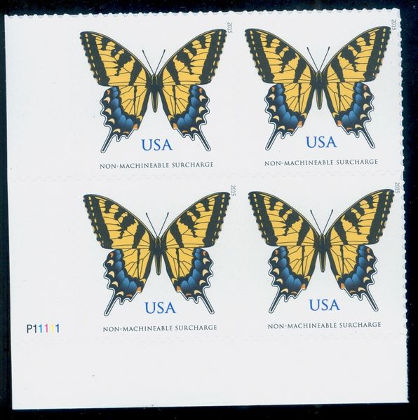 4999 71c Eastern Tiger Swallowtail Butterfly Mint Plate Block #4999pb