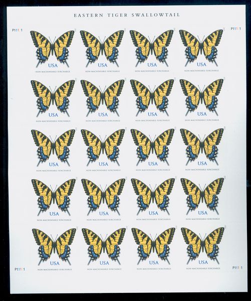 4999i 71c Eastern Tiger Swallowtail Mint Imperf Sheet of 20 #4999ish