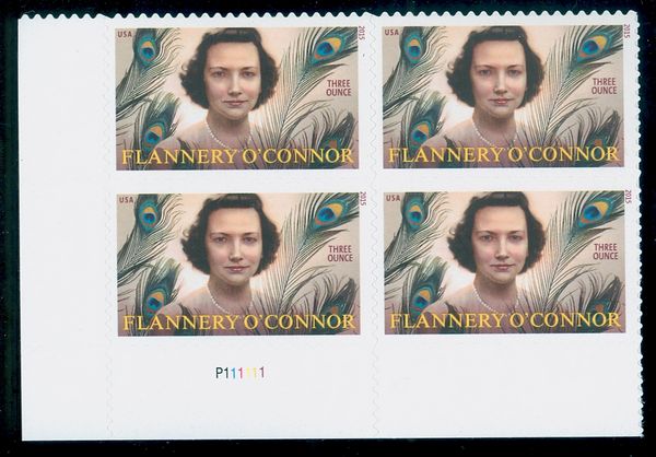 5003 (93c) Flannery O'Connor Mint Plate Block #5003pb