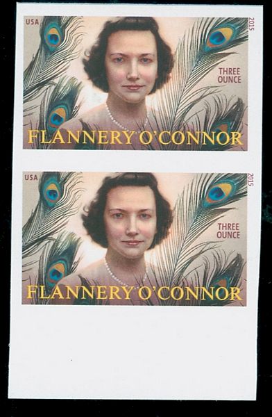 5003i (93c) Flannery O'Connor Mint Imperf Vertical Pair #5003ivp