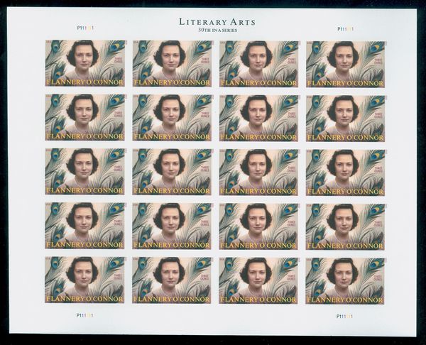 5003i (93c) Flannery O'Connor Mint Imperf Sheet of 20 #5003ish