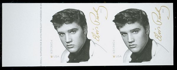 5009i Forever Elvis Presley Imperf Horizontal Pair #5009ihp