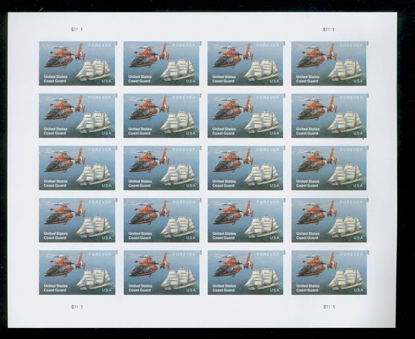 5008 Forever United States Coast Guard Mint Sheet of 20 #5008sh