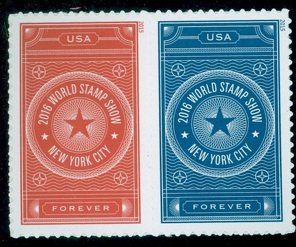 5010-11i World Stamp Show NY 2016 Mint Imperf Horizontal Pair #5010ihp