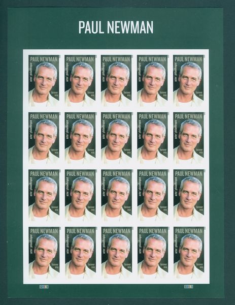 5020i Forever Paul Newman Mint Imperf Sheet of 20 #5020ish