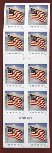 5054a Forever US Flag, Sennett Convertible Booklet of 10 #5054a