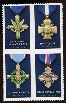 5065-68 Forever Service Medal Set of 4 Used Singles #5065-8used