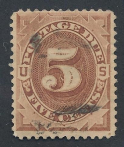 J  4 5c Brown, 1879 Postage Due AVG Used #j4uavg
