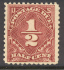 J 68 1/2c Dull red 1925 Postage Due F-VF Mint NH #j68nh