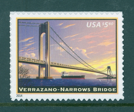 4872 5.60 Verazzano Narrows Bridge Mint NH Single #4872nh