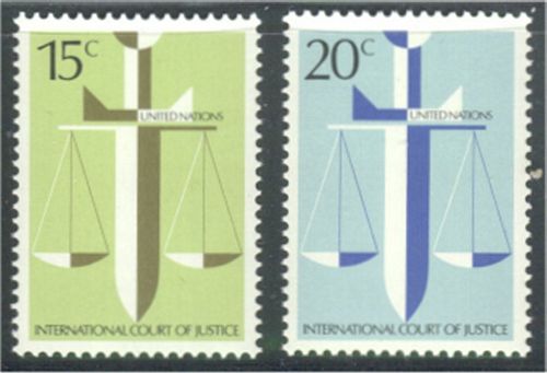 UNNY 314-15 5c-20c Court of Justice UN New York Mint NH #unny314