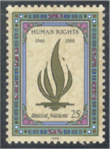 UNNY 544 25c Human Rights Anniv F-VF NH #UNNY 544