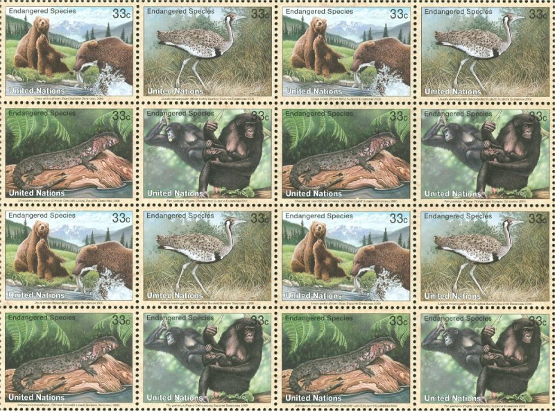 UNNY 773-6  33c Endangered Species Mint NH #ny773nh