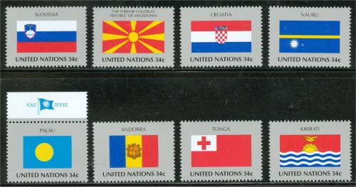 UNNY 795-802  34c Flags singles Mint NH #ny795sgl
