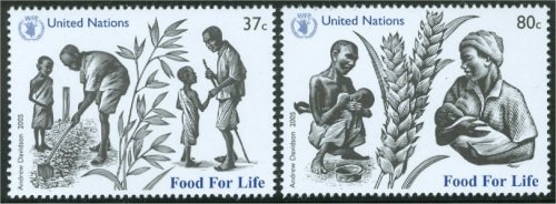 UNNY 894-95 37c 80c World Food Day #ny894