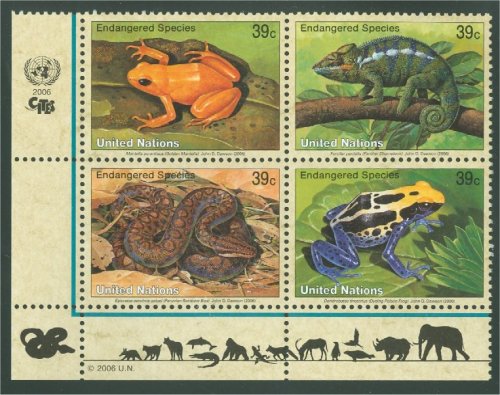UNNY 908-11 39c Endangered Species sheet of 16 #ny908sh