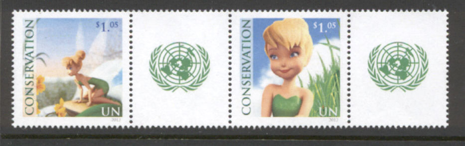 UNNY 1046-7 1.05 Tinkerbell Pair from Personalized Sheet #unny1046-7pr